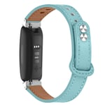 Klockarmband i äkta läder Blå Fitbit Inspire 1/2/HR