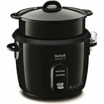 Tefal Classic 2 Cuiseur à riz, 5 L, 1,5 kg de riz, Automatique, Maintien au chaud, Sans surveillance, Cuve antiadhésive, Nettoyage facile, Panier vapeur, Noir RK103811