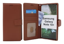 New Standcase Wallet Samsung Galaxy Note 10 Plus (N975F/DS) (Brun)