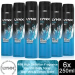 Lynx XXL Ice Chill 48-Hour High Definition Fragrance Body Spray Deo, 6x250ml