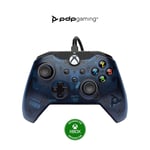 PDP Wired Game Controller - Xbox Series X|S, Xbox One, PC/Laptop Windows 10, Steam Gaming Controller - USB - Advanced Audio Controls - Dual Vibration Videogame Gamepad - Blue Camo