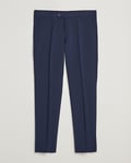 Oscar Jacobson Denz Wool Stretch Trousers Blue