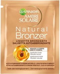 Ambre Solaire No Streaks Bronzer Travel Self Tan Face Wipes -  Next Day Delivery