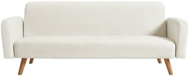 Birlea Micah Boucle 2 Seater Clic Clac Sofa Bed - Cream