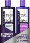 PROVOKE Touch Of Silver Brightening Purple Shampoo & Intensive Conditioner & &