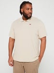 Levi'S Big &Amp; Tall Housemark Logo Regular Fit Polo Shirt - Beige