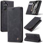CaseMe Samsung Galaxy A36 Slimmat plånboksfodral, Svart
