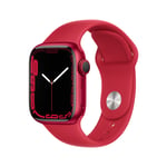Watch Series 7 (GPS + Cellular) Boîtier en Aluminium (Product) Red de 41 mm, Bracelet Sport (Product) Red - Neuf