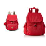 Kipling Women's City Backpack Handbag, Red True Red C True Red C, One Size UK Women's City Pack Mini Casual Daypacks, Red Rouge, One Size