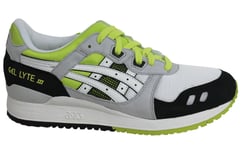 Asics Gel-lyte Iii White Green Lace Up Mens Leather Trainers H307n 0101 B78d