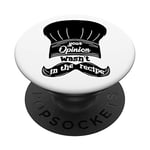 Your Opinion Wasnt In The Recipe Funny Chef Cook Saying Gift PopSockets Support et Grip pour Smartphones et Tablettes