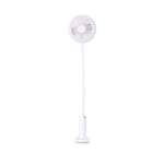 2 In 1 Usb Charging Hose Clip Holder Mini Spray Fan Night Light White