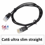 2m Straight Câble Ethernet CAT6 Lan RJ45 fin, 10Gbps, cordon raccordement Compatible avec Cat 6 Modem et routeur Nipseyteko