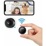 Mini Camera WiFi IP Cachee sans Fil Full HD 1080P , Micro Nanny Cam de Surveillance avec Vision Nocturne Infrarouge et Detection de Mouvement,