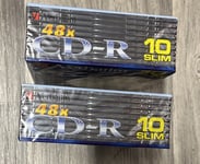 Verbatim 20 Slim 48x CD-R 43342 DataLifePlus 700MB Double Protection Blank Media