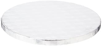Support Gâteau Rond Decora Ø25cm - Noir 1.2cm - En Carton Aluminium - Pour Pâtisserie Et Présentation