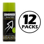 12X Canbrush C68 Grass Lime Spray Paint All Purpose DIY Metal Wood Plastic 400ml