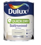 DULUX QD SATINWOOD CHIC SHADOW 750ML