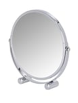 WENKO Miroir grossissant Mera, surface de miroir ø 16 cm 500 % grossissement, Acier, 19 x 19 x 4 cm, Chromé