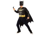 Batman Deluxe Muskelöverdel, Keps Och Mask För Barn