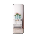 Simple high-definition wall-mounted full-length mirror, stickable, wall-mounted, self-adhesive home bedroom full-length mirror, rounded edge design