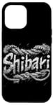 Coque pour iPhone 15 Plus Un logo kinky bondage Shibari en corde de jute pour kinbaku