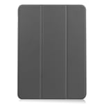 Litchi Skin Tri-Fold Etui for iPad Air 10.9 (2020) - Grå