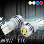 Xenonkungen LED fordonslampa 2-pack 0,7W röd T10 (W5W)