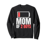 Mom of 2 Boys Funny Mom Surprise From Son Mother's Day Mama Sweatshirt