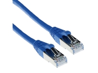 ACT Blue 15 meter LSZH SFTP CAT6A patch cable snagless with RJ45 connectors