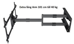 Multibrackets M Universal Lång Tv-Arm 101cm HD Singel Svart