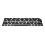kwmobile Silicone Keyboard Protection - QWERTY (Italian) Keyboard Cover Compatible with Apple MacBook Air 13" 2018 2019 2020 (A1932) - Black