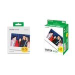 instax WIDE instant film 50 shot pack, White Border, suitable for all instax WIDE cameras and printers & WIDE instant film White border, 20 shot pack, suitable for all WIDE cameras and printers