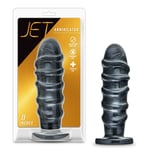 Jet Annihilator 11 Inch Black Carbon XL Butt Plug Suction Cup Anal Dildo Probe