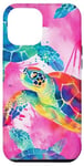 iPhone 13 Pro Max Sea Turtle Beach Tropical Watercolor Pattern Case