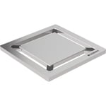 Geberit CleanLine Square golvbrunnssil, 80x80 mm, rostfritt stål
