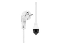 Proxtend - Strömkabel - Typ F (Hane) Vinklad Till Iec 60320 C5 Rak - 250 V - 16 A - 2 M - Vit - Europa