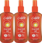 Calypso Carrot Oil with Tan Extender SPF15 200ml | Sunscreen Lotion X 3