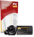atFoliX 3x Screen Protection Film for Sony HDR-CX240 matt&shockproof