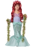Lil Mermaid Princess Ariel Story Book Week Infant Toddler Girl Costume 3-4