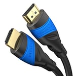 KabelDirekt – Câble HDMI 4K avec blindage A.I.S. – 5x 5m (4K@60Hz pour une expérience Ultra HD spectaculaire – High Speed avec Ethernet, Blu-ray/PS4/PS5/Xbox Series X/Switch, noir)