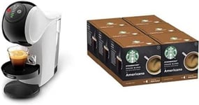 De'Longhi Nescafé Dolce Gusto Genio S White + 72 Starbucks Americano Coffee Pods