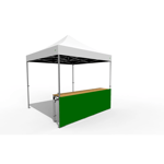 O.B. WIIK Vegg, halv - grønn for 3 x 3m pop-up telt (1 side)