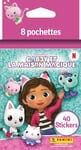 Panini- Gabby ET LA Maison Magique Blister 8 Pochettes, 004867KBF8, Rose