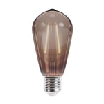 Forever Light LED Bulb Filament E27 ST64 4W 230V 2000K 400lm COG, Smokey glass