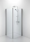 Contura Shower Space dusjdør, 97 cm, klart glass, aluminium profil