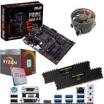 Components4All AMD Ryzen 5 2400G 3.6Ghz (Turbo 3.9Ghz) Quad Core Eight Thread CPU, ASUS Prime B350-PLUS Motherboard & 8GB 3000Mhz Corsair DDR4 RAM Pre-Built Bundle
