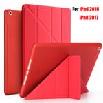 Tablet Case Ipad Screen Protector Smart Cover Red For 2017 2018