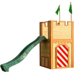 AXI - Arthur Maison Enfant avec Toboggan vert Aire de Jeux pour l'extérieur Maisonnette / Cabane de Jeu en Bois fsc - Marron