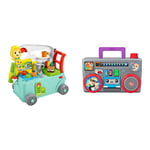 Fisher-Price HCK56​​ Laugh & Learn 3-In-1 On-The-Go Camper - UK English Edition & ​​Fisher-Price Laugh & Learn Busy Boombox - UK English Edition